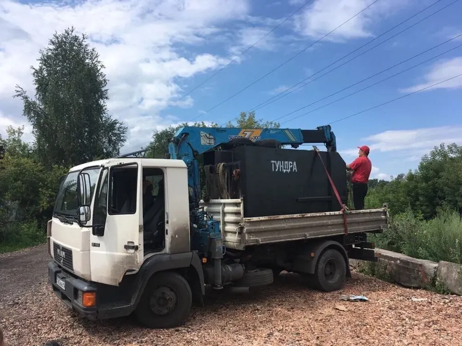Отгрузка котла ТУНДРА манипулятором